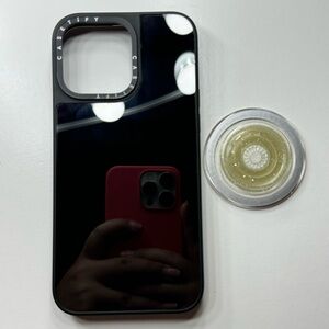 Casetify Mirror Case for iPhone 15 PRO MAX 6.7 Inches - Black on Black